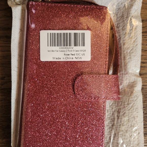 Galaxy Z fold 3 wallet case in rose pink - Picture 4 of 4